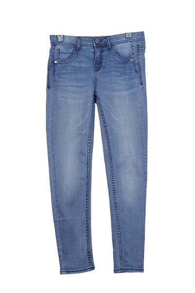 ONLY Echo Blue Jeans - S, Blue, 87% cotton, 11% polyester, 2% spandex, elastic composite fiber