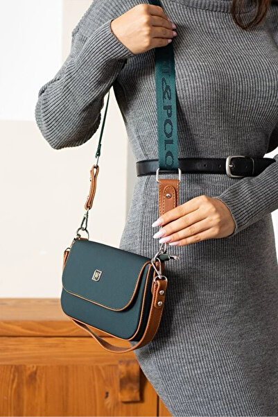 Just Polo حقيبة يد وكتف نسائية أصلية من JP POLO مكونة من 5 أقسام مقاس: 23 × 1...