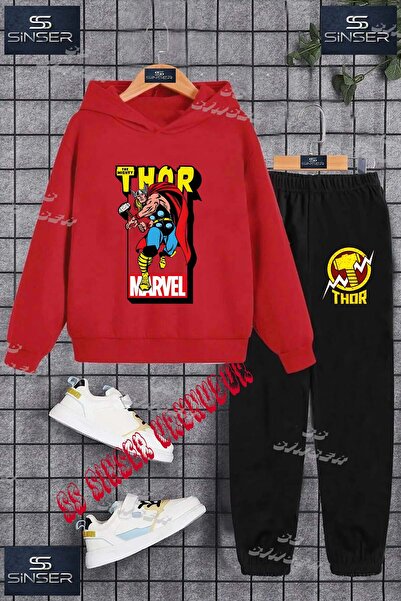 SS SİNSER Set de trening cu hanorac imprimat pentru copii, unisex, cu textul ...