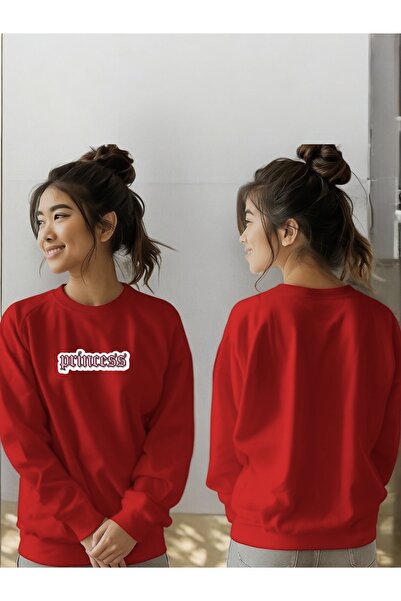 ArtYus Mânecă lungă unisex Princess Transfer cu imprimeu guler rotund piese S...