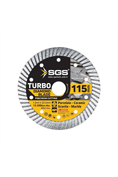 Genel Markalar SGS GRANİT PORSELEN SERAMİK KESİCİ 115 MM PREMIUM KALİTE TURBO