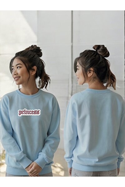 ArtYus Mânecă lungă unisex Princess Transfer cu imprimeu guler rotund piese S...