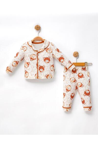 dolaş kids Colorful Bear Printed Pajama Set
