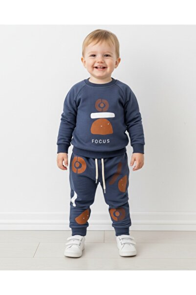 Egelite سويت شيرت مطبوع عليه Focus Seasonal للأطفال الرضع مع قميص سفلي 6-9-12...