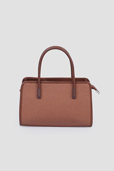 Jacquline Tan Linen Women's Hand and Shoulder Bag Im591