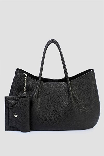 Jacquline Black Women's Hand and Shoulder Bag Im576