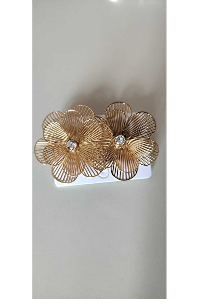 LUXURY Sparkle Flower Earrings - Stainless Steel, Stone Detailing, Elegant and Stylish Design Women's Earrings