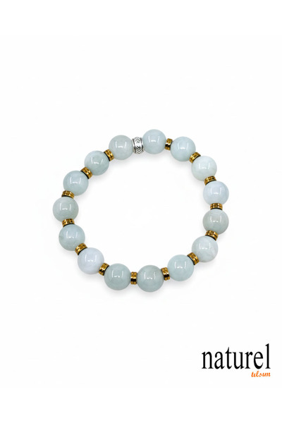 Naturel Tılsım سوار من الحجر الطبيعي من الزبرجد 10 ملم