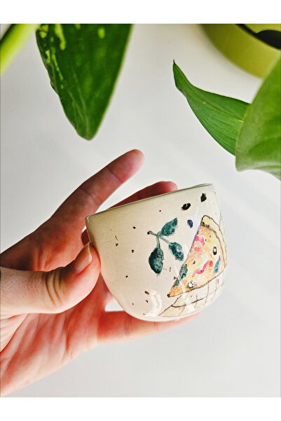WEBBMODA Handmade Custom Design Pizza Coffee Cup