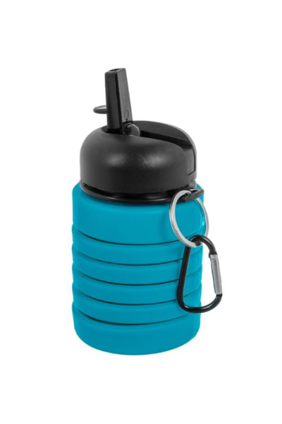 OEM Foldable Silicone Water Bottle Petrol 200-500 ml