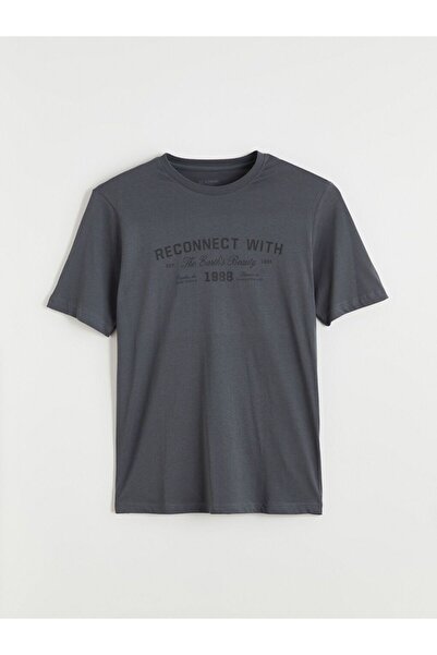 LC Waikiki Tricou pentru bărbați din bumbac pieptănat cu imprimeu clasic LCWA...