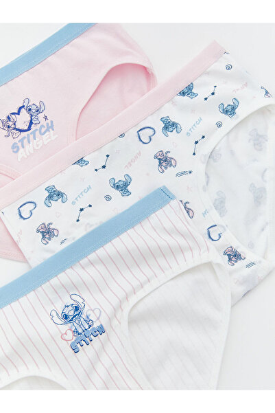 LC Waikiki Sparkling Choices from Shining Store | Stitch and Angel Printed Girls' Panties 3-Pack