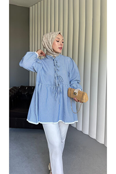 ensade Gofre Sleeve Elasticated Casual Stylish Tunic