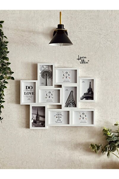 Luca Mia Frame Mosaic 9’lu Resim Çerçevesi – Çoklu Duvar Fotoğraf Çerçeve Seti, Çerçeve Takımı