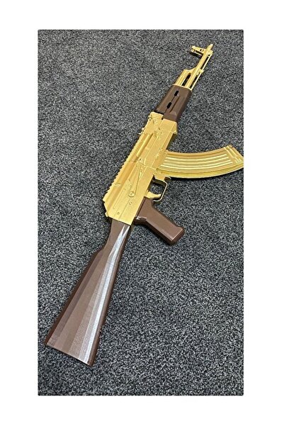 FOLİNZA AK-47 Gold Kalashnikov DEKOR 1/1 ÖLÇEK GERÇEK BOY (OYUNCAK DEĞİLDİR Ç...