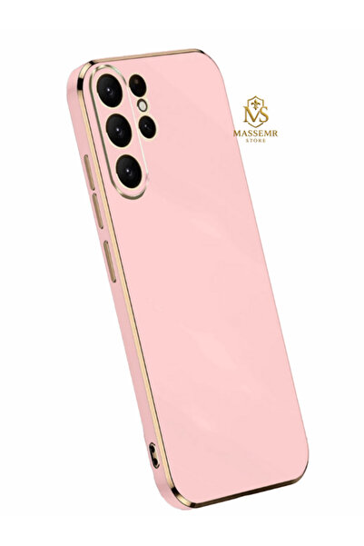 Massemr For Samsung Galaxy S25 Ultra Case Shiny Gold Foil Luxury Premium Silicone Cover Transparent Shockproof Protector