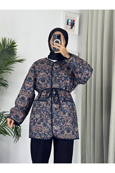 Esre Store 50766 - Капитонирана скромна яке тъмно синьо