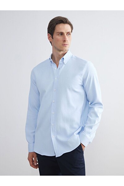 LC Waikiki Regular Fit Long Sleeve Dobby Men's Shirt
