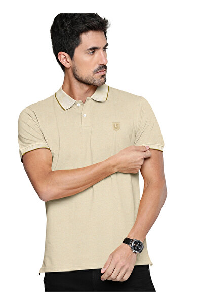 LAUREN SMITH Men’s Cotton Rich Polo T-shirt in Solid Colour