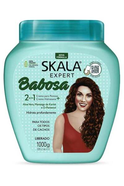 Scala كريم بابوسا لعلاج الشعر (2 في 1) مع الصبار وزبدة الشيا وبانثينول 1000 جرام