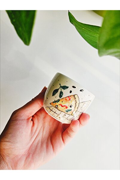 WEBBMODA Handmade Custom Design Pizza Coffee Cup
