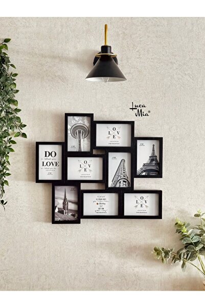 Luca Mia Frame Mosaic 9-Piece Picture Frame – Multi Frame Set, Decorative Collage Frame Set