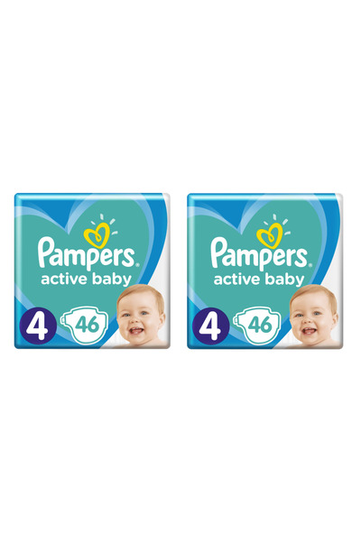 Pampers Scutece Active Baby Dry, All Night Protection, Marimea 4, 92 bucati