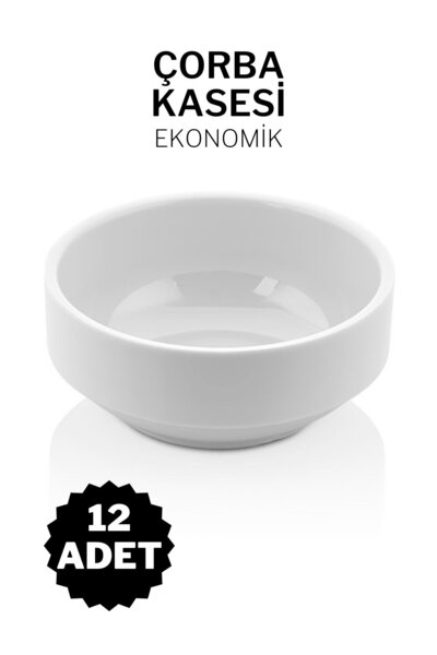Ermiya 12 Adet Kırılmaz Çorba Kasesi Otel Kafe Lokanta Restoran Ev Için Melamin Kase Freya 12 cm