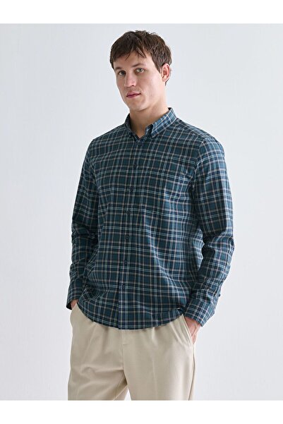 LC Waikiki LCWAIKIKI Classic Regular Fit Long Sleeve Plaid Men's Shirt