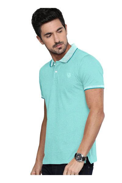 LAUREN SMITH Men’s Cotton Rich Polo T-shirt in Solid Colour