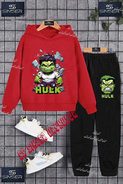 SS SİNSER Set de trening cu hanorac imprimat pentru copii, unisex, cu imprime...