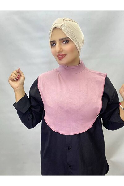 ALDAİR Guler pentru gât hijab din bumbac pieptănat cu gât drept -BOL21474756