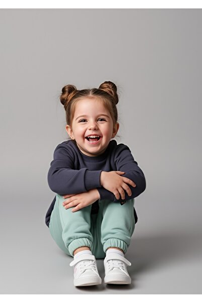 Beray Bebe طقم بناتي من ثلاث خيوط مزخرفة مكون من قطعتين |   سترة وبنطلون رياض...