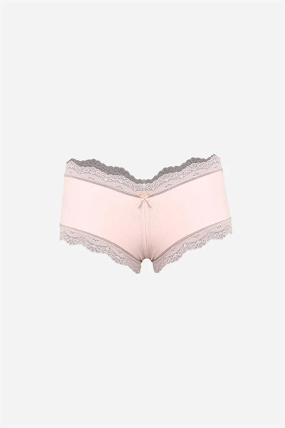 Genel Markalar Moda Kadın Pamuklu 2li Boxer Pudra