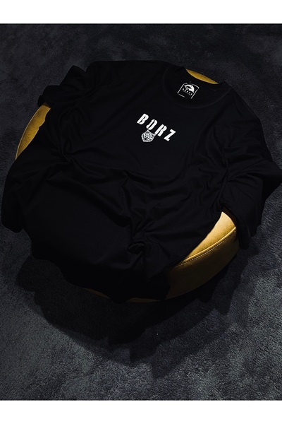 Spark Collection Ufc Khamzat Chimaev 100% Cotton Relax Fit Crew Neck Black T-Shirt