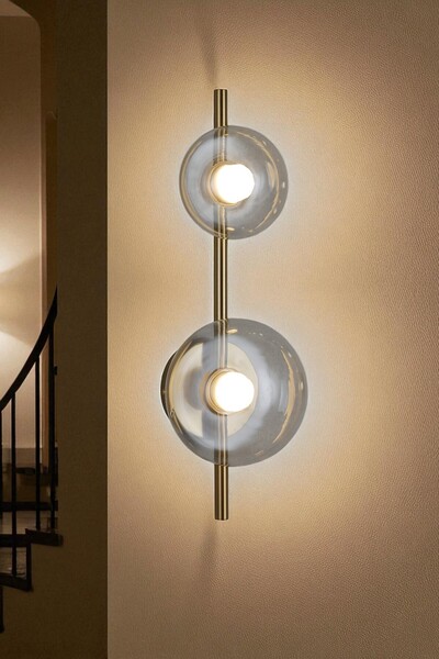 Renkoled Aydınlatma Modern Led Wall Lamp with 3 Color Lights, Decorative Wall Lamp for Living Room, Room, Kitchen, Hallway