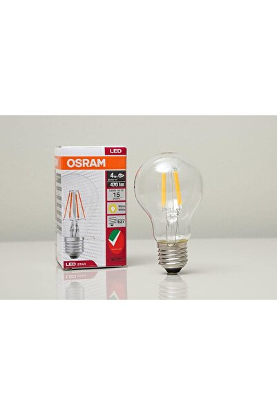Osram Classic Retrofit LED Bulb 4W E27-827 Warm White from