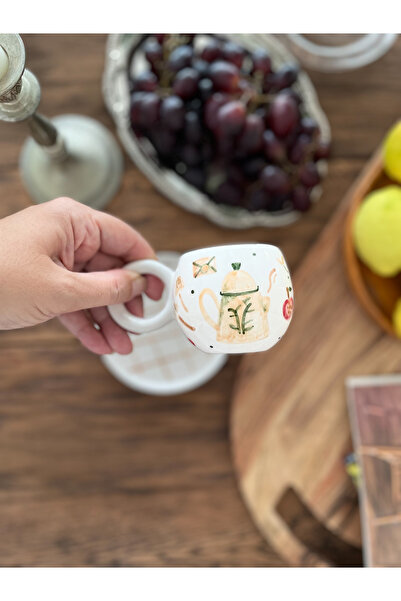 Mugtasarım Latest Spring Handmade Ceramic Double Turkish Coffee Cup