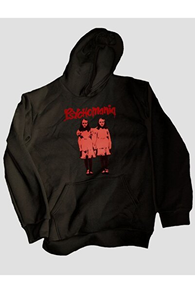 MAYDAY CULTURE Μαύρο φούτερ με τρεις κλωστές, unisex oversize με στάμπα DTF