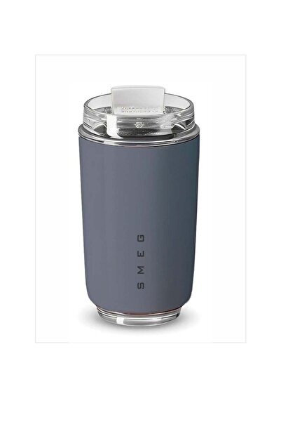 SMEG Travel Mug, Insulated Coffee Tumbler, Leak Proof Stainless Steel Thermal Reusable Coffee Cup, L