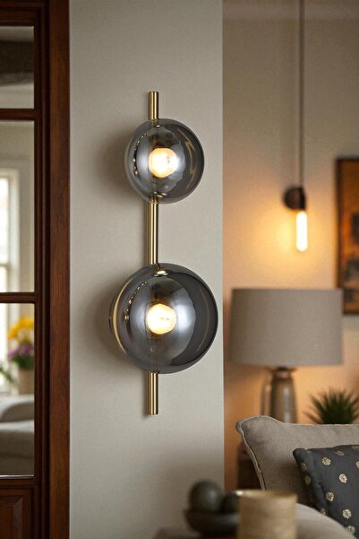 Renkoled Aydınlatma Modern Led Wall Lamp with 3 Color Lights, Decorative Wall Lamp for Living Room, Room, Kitchen, Hallway