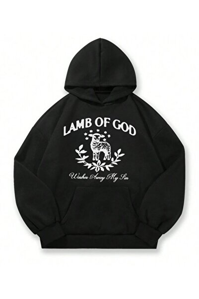 MAYDAY CULTURE سويت شيرت أسود بثلاثة خيوط مطبوعة للجنسين مقاس كبير مطبوع بتقن...