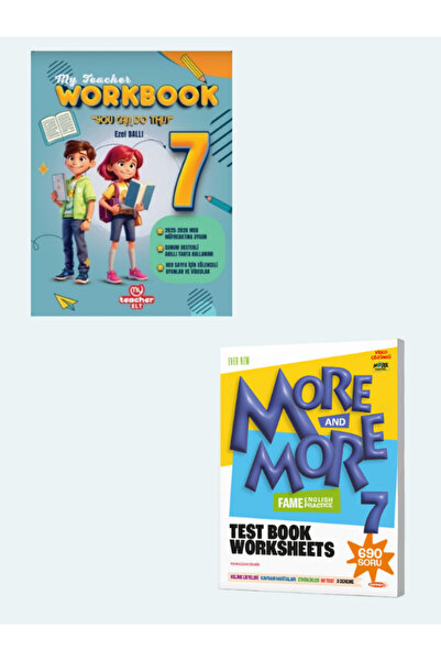 Kurmay ELT 7 More And More FENOMEN TEST BOOK WORKSHEETS + My Teacher Work Book