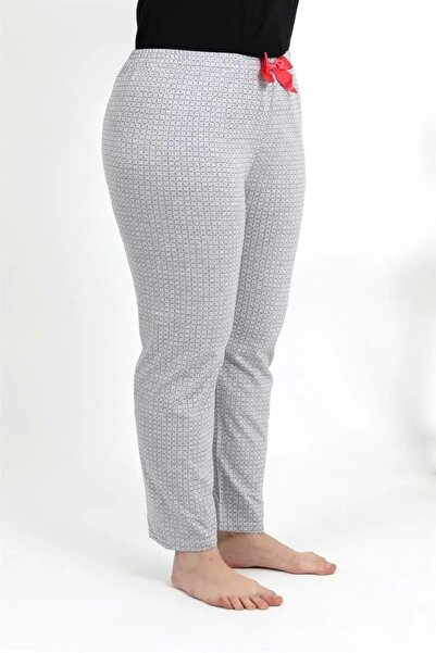 alfa expres Fashion Women's Cotton Plus Size Bottom Pajamas Gray