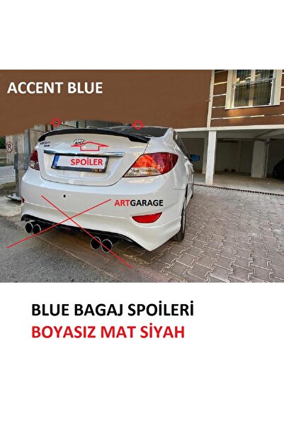 Bodykitartgarage BLUE BAGAJ SPOİLERİ(BOYASIZ)FİBERGLASS