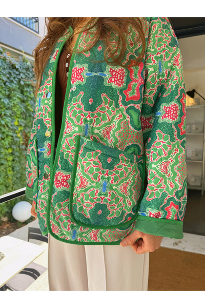 WOLF & ROCK Colorful Quilted Jacket