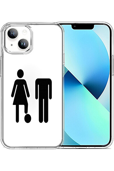 HyperAge حافظة آيفون 13 / 14 بتصميم CTRL+HER مطبوعة على غلاف شفاف بطباعة مميزة وذات طابع أيقوني