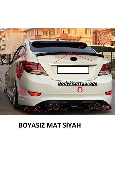 Bodykitartgarage BLUE ARKA TAMPON EKİ(BOYASIZ)FİBERGLASS