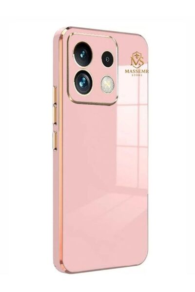 Massemr Xiaomi Poco M6 Pro 4g Case Shiny Gold Foil Luxury Premium Silicone Cover Transparent Impact Protective