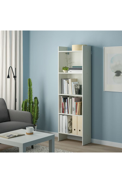 AZAF Baggebo Bookcase White 50x25x160 cm
